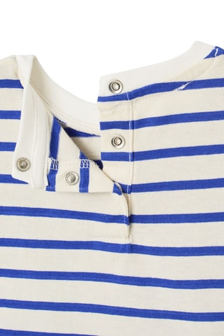 T-shirt em algodão biológico - Azul-elétrico