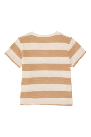 T-shirt em algodão biológico - Castanho