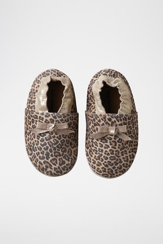 Chaussons en cuir - Beige