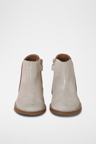 Botins em nobuck - Dourado