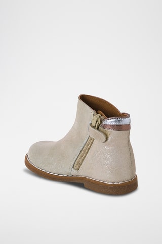 Botins em nobuck - Dourado