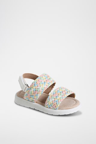 Sandálias - Branco e turquesa