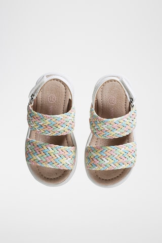 Sandálias - Branco e turquesa