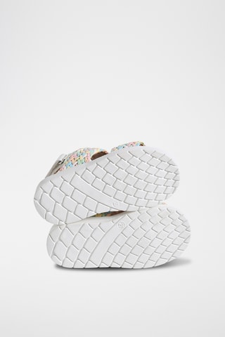 Sandálias - Branco e turquesa