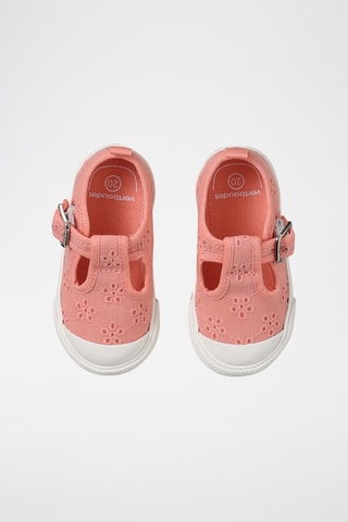 Babies em bordado inglês - Coral