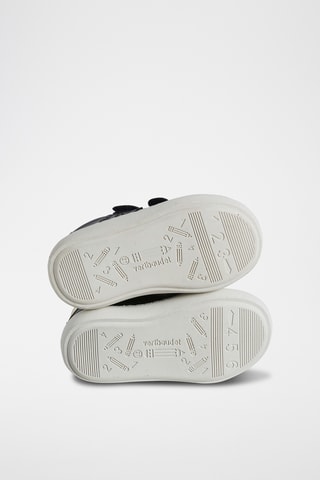 Sapatilhas em couro - Azul-marinho