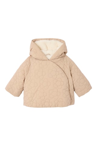 Casaco com capuz - Bege