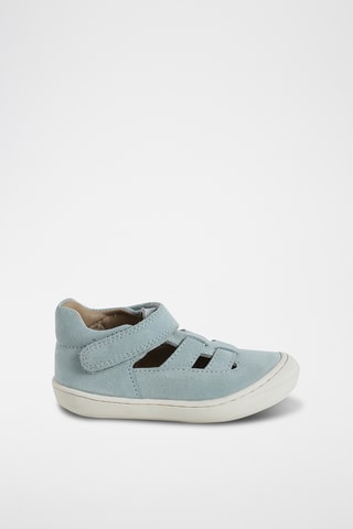 Salomés em nobuck - Verde-água