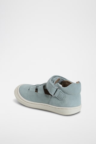 Salomés em nobuck - Verde-água