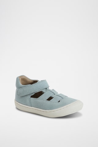 Salomés em nobuck - Verde-água