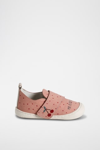 Sapatilhas em couro - Rosa