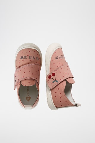 Sapatilhas em couro - Rosa