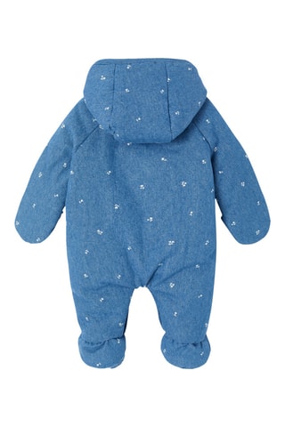 Macacão com capuz - Azul-cobalto