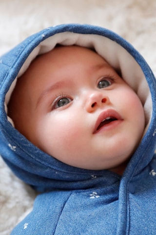 Macacão com capuz - Azul-cobalto