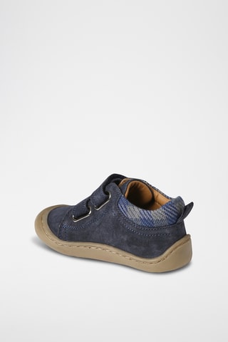 Bottines en nubuck - Bleu marine