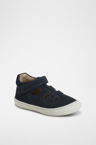Babies en nubuck - Bleu marine