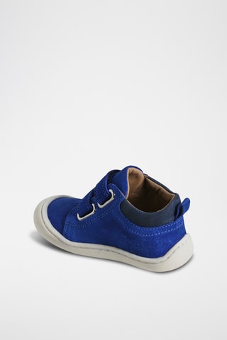 Bottines en nubuck - Bleu électrique