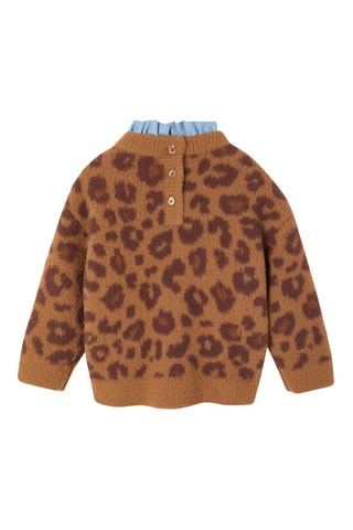 Camisola - Castanho-claro e castanho-escuro