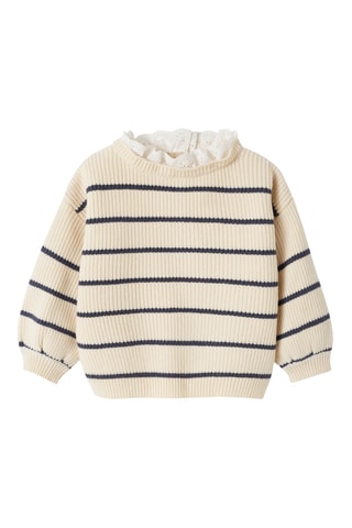 Camisola - Azul-marinho e cru