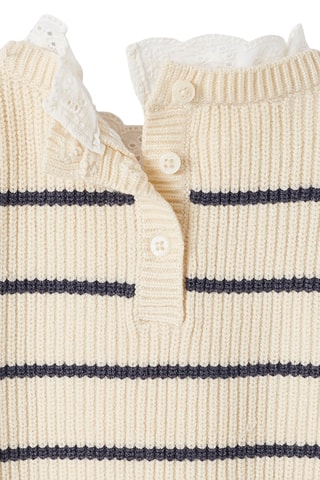 Camisola - Azul-marinho e cru