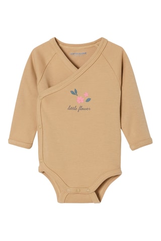 Ensemble 3 pièces en coton biologique - Ecru et rose poudré