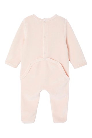 2 babygros em algodão biológico - Rosa-maquilhagem e coral