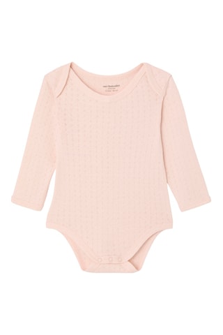 3 bodies em algodão biológico - Cru e rosa-maquilhagem