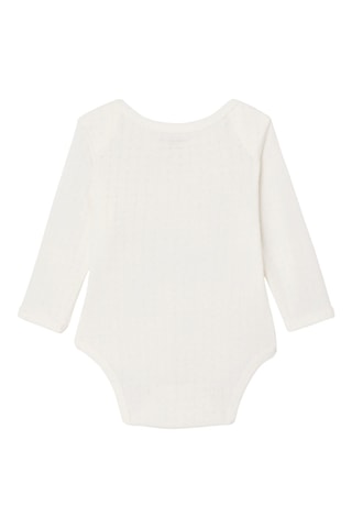 3 bodies em algodão biológico - Cru e rosa-maquilhagem