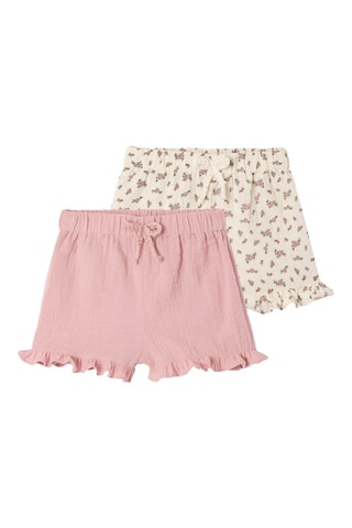 2 calções - Rosa e cru