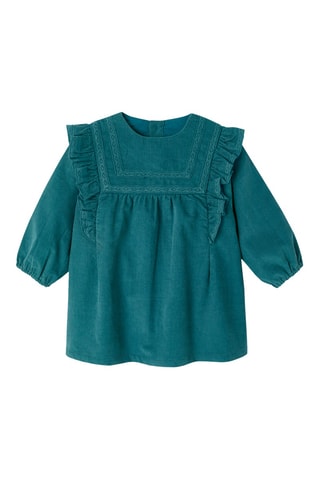 Robe en velours - Vert émeraude