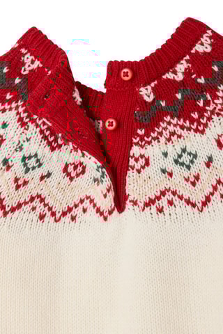 Babygro e meias - Cru e vermelho