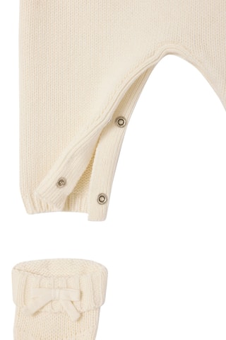 Babygro e meias - Cru e vermelho