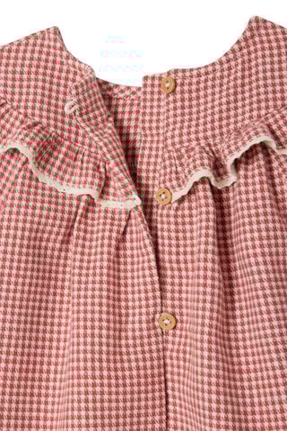 Robe - Vieux rose et écru