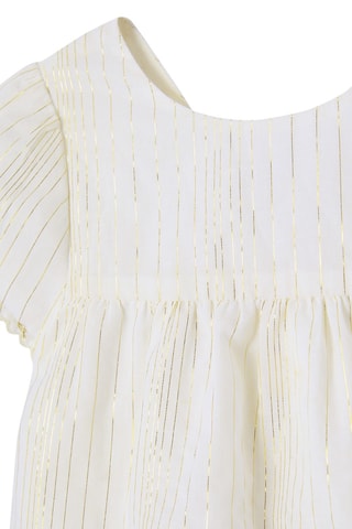 Robe et bandeau - Ecru et doré