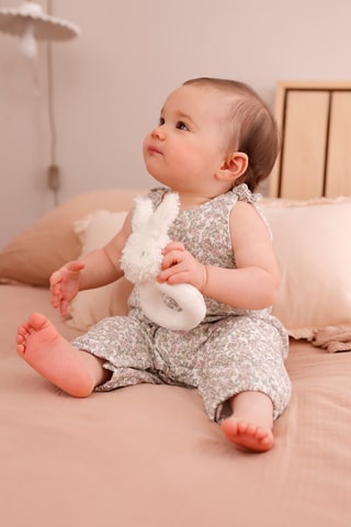 Combinaison - Ecru et vert clair