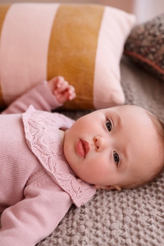 Body e collants - Rosa-envelhecido e cru