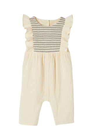 Macacão - Cru e preto