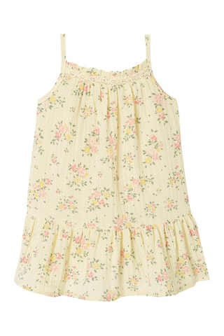 Vestido e bloomer - Amarelo-claro e rosa