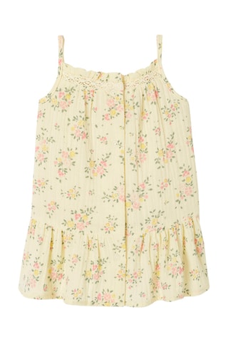 Vestido e bloomer - Amarelo-claro e rosa