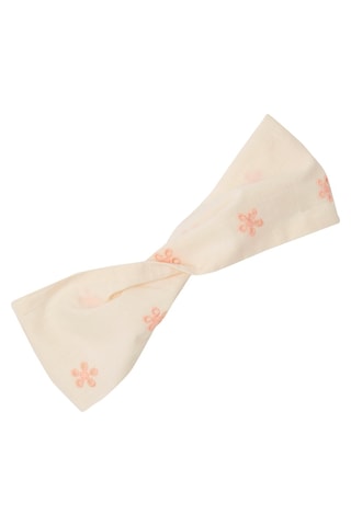 Vestido e fita - Cru e rosa