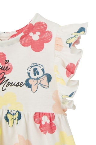 Vestido Minnie Mickey Mouse Disney - Cru e coral
