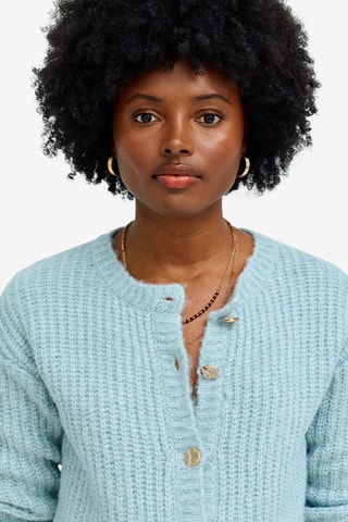 Casaco de malha de grávida - Azul-celeste