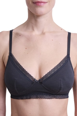 2 soutien-gorges de maternité en coton biologique - Noir