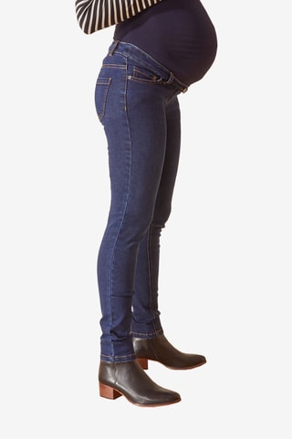 Jean de maternité avec bandeau - Bleu foncé