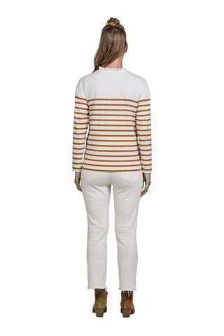 Calças de grávida com faixa - Bege-claro