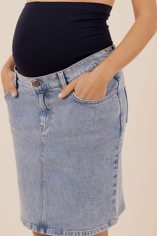 Saia de ganga de grávida com faixa - Azul