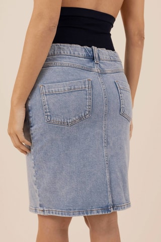 Saia de ganga de grávida com faixa - Azul