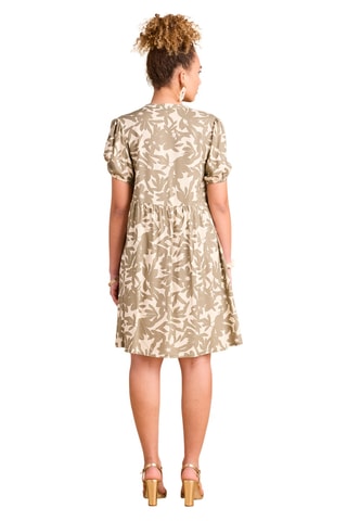 Vestido estilo patinadora - Caqui