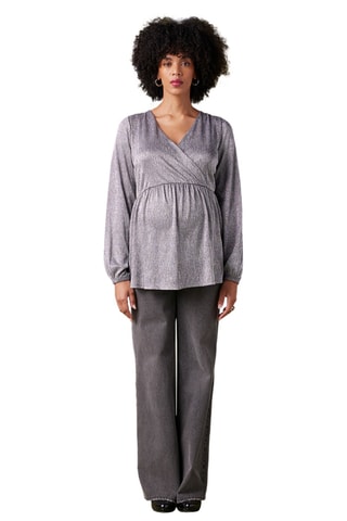 Top de maternité - Argenté