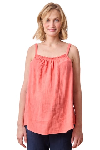 Camisola de alças de grávida - Coral